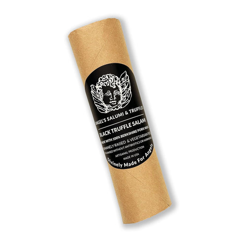 Angel's Salumi Black Truffle Salami 6.5 oz Gourmet Artisanal Charcuterie Humanely Raised