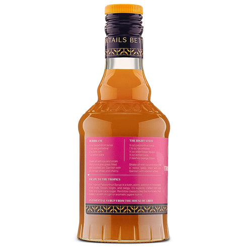 25 50% (12.7 oz) Liber & Co. Tropical Passion Fruit Syrup - Makes Drinks - Passionfruit Juice - Perfect for Craft