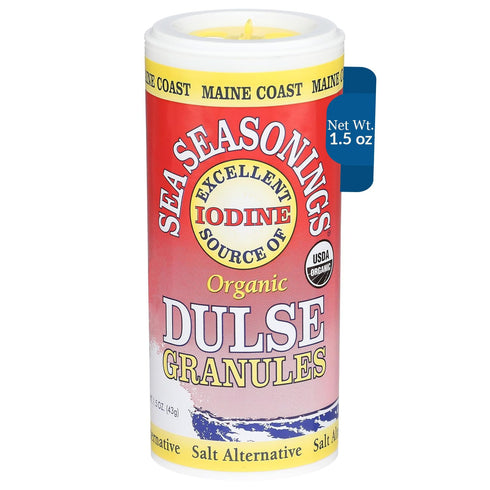 Maine Coast Sea Vegetables Organic Dulse Granules Shaker, Seaweed Seasoning, 1.5 oz (Pack of 1)