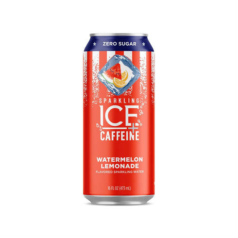 Sparkling Ice +Caffeine Watermelon Lemonade 16oz Can