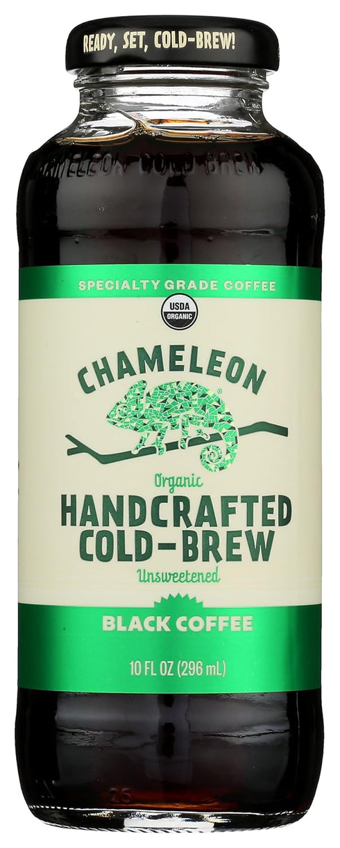 Chameleon Cold Brew Organic Ready-To-Drink Coffee, Black, 10 oz
