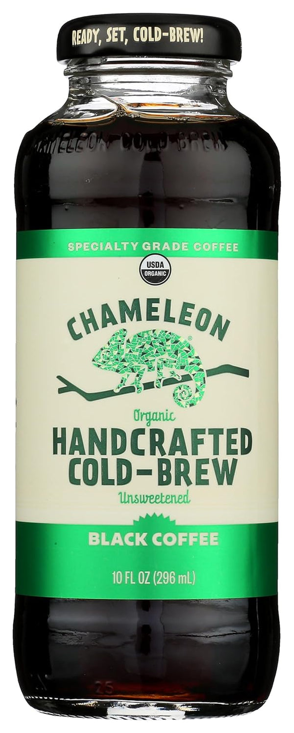Chameleon Cold Brew Organic Ready-To-Drink Coffee, Black, 10 oz