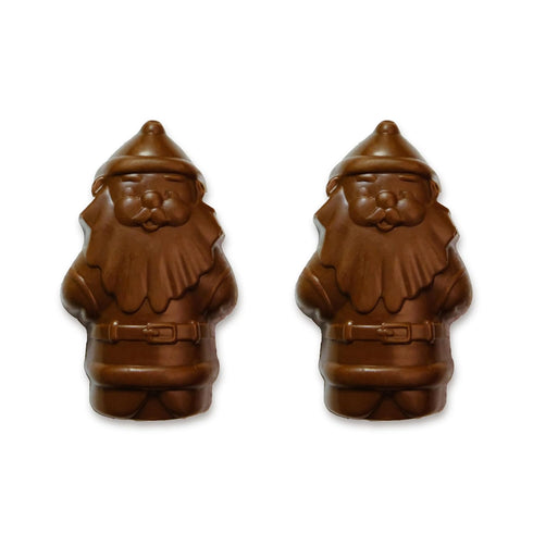 2oz 8 Pack Milk Chocolate Peanut Butter Santa - Holiday Candy - Creamy Milk Chocolate Filled with Smooth Peanut Butter