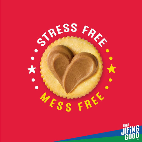 5 oz. 6 count Jif Portable Squeeze Creamy Peanut Butter, Resealable Pouch