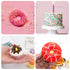 AUEAR 4 Pack Colorful Fake Polymer Sprinkles, Candy Sweets Colors for Fake Cake Dessert Simulation Food, 100g