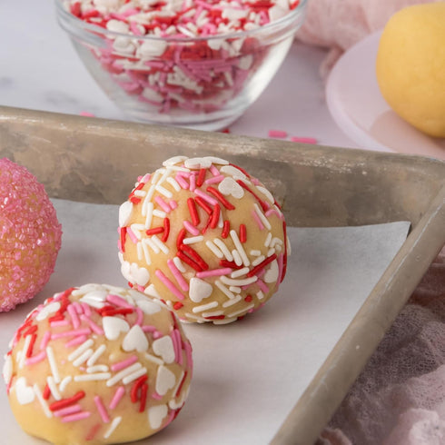 Jimmies 10 Sweets Indeed Valentines Day Sprinkles with Hearts | Bulk Mix | Red White Pink Sprinkle Mix for Baking