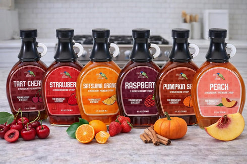 8 Green Jay Gourmet Apple Butter Syrup - Premium Breakfast Syrup with Sweet Apples, Spices & Lemon Juice - All-Natural