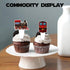 Uwaikin set 24pcs Dessert Cupcake Topper Cheer to Transportation Train Railroad Crossing Theme Decor Supplies Baby