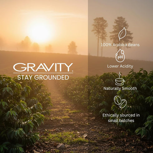 2lb Gravity Coffee Signature White Coffee, Bag of Ground White Coffee, Nutty & Earthy Flavors, Subtle and Smooth Flavor