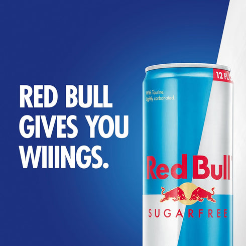 114mg 12 Oz, Pack 24 Red Bull Sugar Free Energy Drink with Caffeine plus Taurine & B Vitamins, Fl of Cans