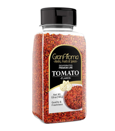 GranAroma Tomato Flakes - 5.6 oz, Dehydrated Flakes for Soups & Sauces