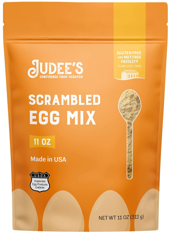Judee's Gluten Free Scrambled Egg Mix - 11oz Non-GMO, Gluten-Free, Nut-Free Powdered