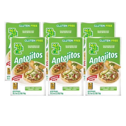 QUALITATT 10 Maseca Antojitos Instant Corn Masa Flour Gluten Free 2 lb 6 Pack