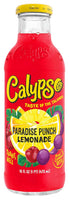 6 Pack, 16 Oz (Pack 12) Calypso Lemonade, Flavor Variety Made with Real Fruit, Fl Glass Bottles