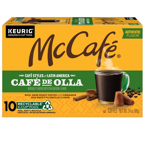 60 Count (6 Packs 10) McCafe Cafe Styles of Latin America Cafe de Olla, Keurig Single Serve K-Cup Coffee Pods
