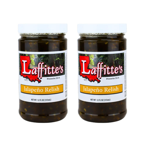 Laffitte's Gourmet Candied Jalapeno Relish 12 Ounce (2 Pack) - Perfect On