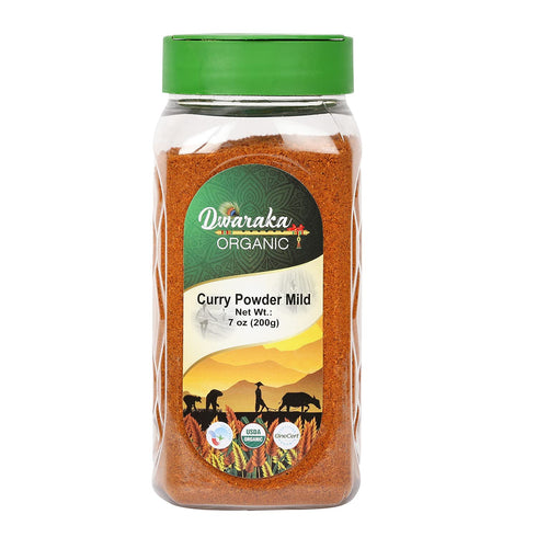 Dwaraka Organic - Curry Powder Mild, 7oz, Healthy, Organic, Non GMO, All
