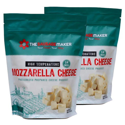The Sausage Maker High Temp Mozzarella Cheese 2 Lbs Hi-Temp Cheese For