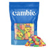2 lb Cambie Fruit Slices Candy, of Assorted Fruit Slices Jelly Candy in Five Mouth-Watering Flavors - Cherry, Orange