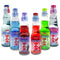 Shirakiku Ramune Variety pack, 6 Count, 6.76 Fl Oz Glass Bottles, Japanese