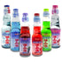 Shirakiku Ramune Variety pack, 6 Count, 6.76 Fl Oz Glass Bottles, Japanese