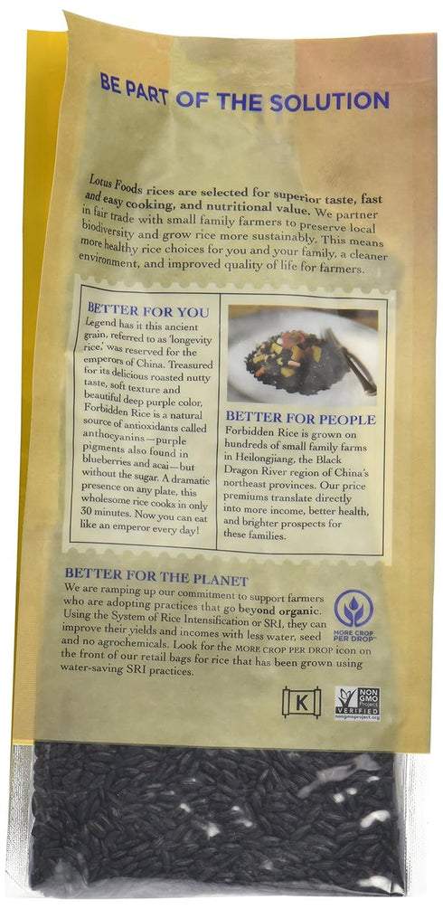 (6x15 OZ) Lotus Foods Forbidden Black Rice