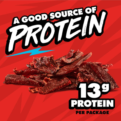 (10 Pack) 1.25 oz 13g 100% Jack Link's x MrBeast Original Beef Jerky - Bags - Ready to Eat Protein Snacks - Protein per