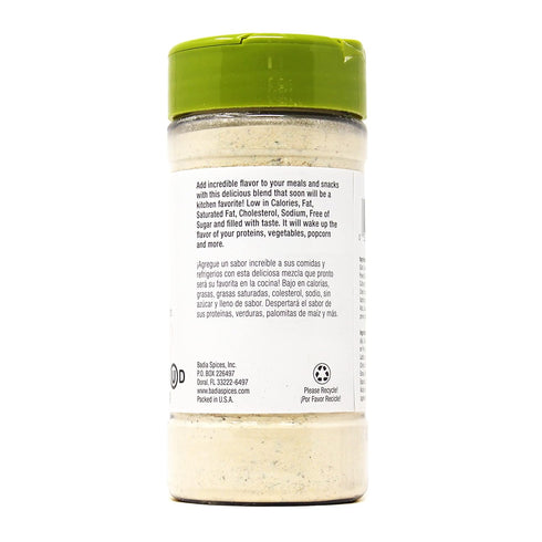 5 oz Badia Ranch Seasoning Powder, All-Purpose Ranch Flavor for Dressings, Dips, Meats, Vegetables & Snacks