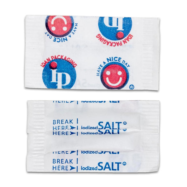 PJP Marketplace Atlantic Beverage Happy Face Salt Packets, 0.75 g | 3000/Case
