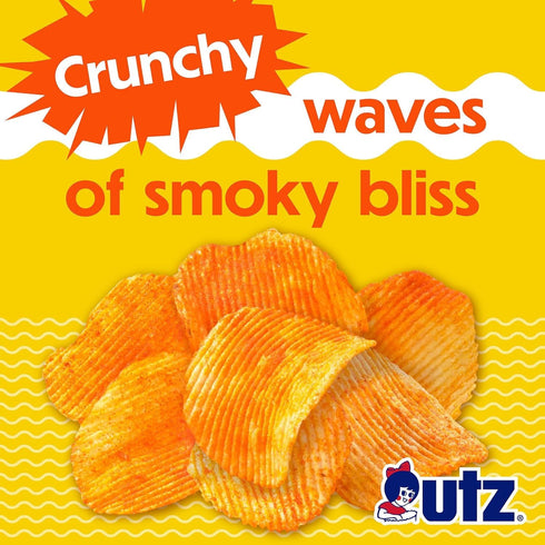 1 (Pack 60), Utz Potato Chips, Barbeque - Ounce of Crispy Potato Chips Made from Fresh Potatoes, Crunchy Individual