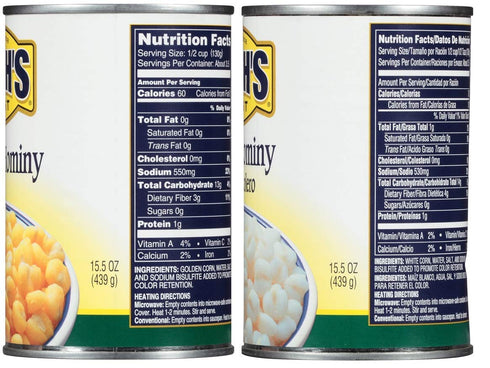 Pack, 3 3 1 Bush's Best Baked Beans Variety Golden Hominy Beans, White Hominy Beans, CT
