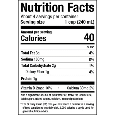 32 Pacific Foods Organic Original Almond Milk, Unsweetened, Ounce