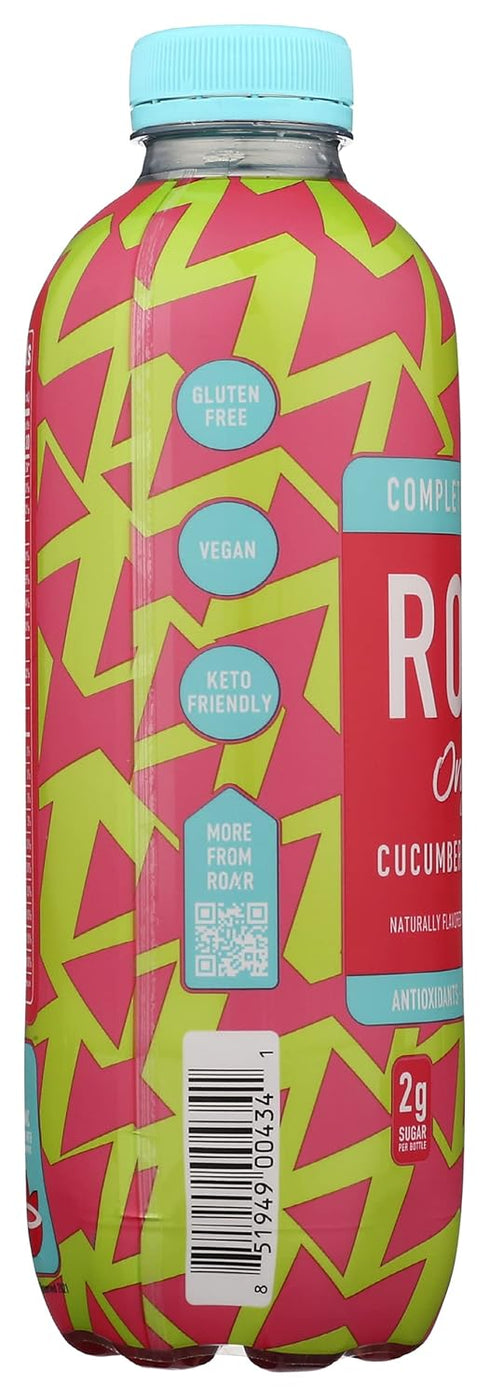 12 Pack, 18 ROAR Cucumber Watermelon Hydration Beverage FZ