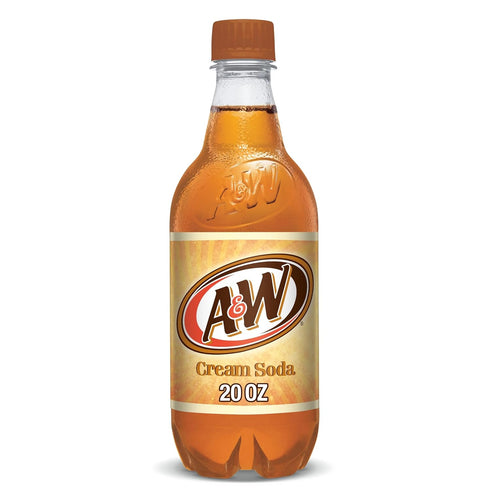 Variety Pack A&W Cream Soda, Made With Aged Vanilla, 20 Fl Oz Bottles, (Pack