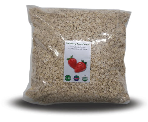 Mulberry Lane Farms Rolled Oats 5 Pounds Old Fashioned Oatmeal, USDA Organic, Non-GMO Bulk,