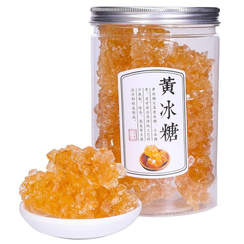 SODGHYTR Premium Large-Grained Yellow Rock Sugar - 17.63 oz | 500g, Made of