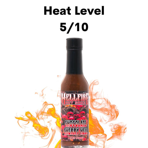 Hellfire Gourmet Dessert Hot Sauce Chocolate Cherry Hell with Fruit and Chocolate, 5 oz