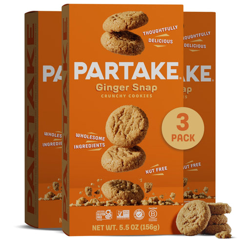 Gluten Free Partake Crunchy Ginger Snap - Vegan - Free From the