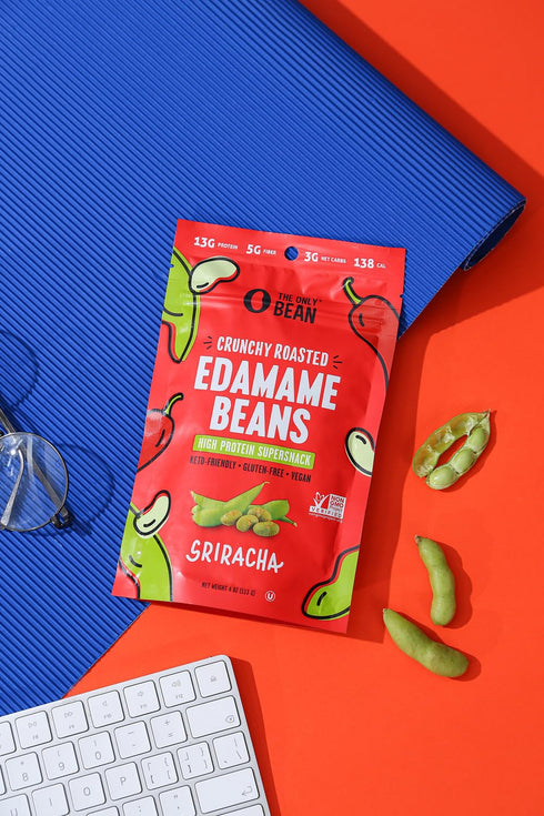 4 OZ The Only Bean Sriracha Roasted Edamame Beans