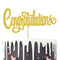 Congratulations Cake Topper, Congrats Grad Graduate, 2025 Graduation/Wedding/Birthday Party Decorations Supplies