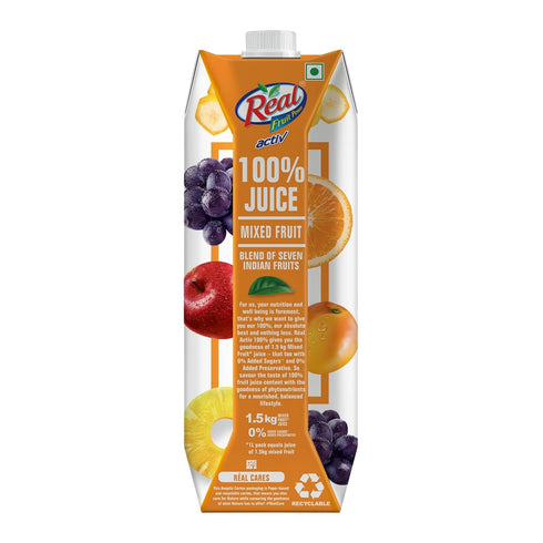 Dabur 1l Real Activ Mixed Fruit Juice
