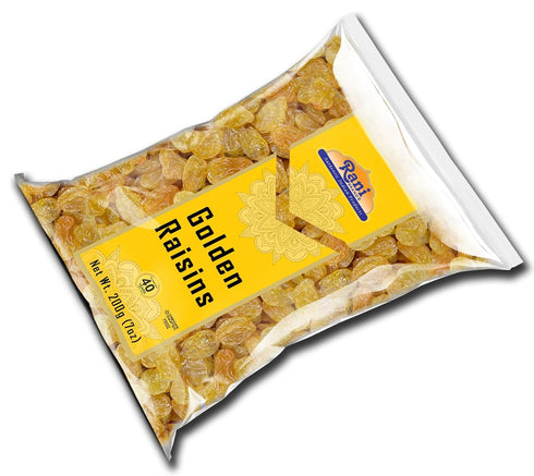 7oz (200g) Rani Golden Raisins ~ All Natural | Gluten Friendly | NON-GMO | Kosher | Vegan | Product of USA