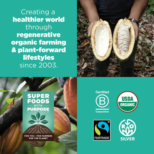 1:1, (24oz. 113 Navitas Organics Cacao Powder - Cocoa Powder Substitute For Hot Chocolate, Baking & More - Regenerative