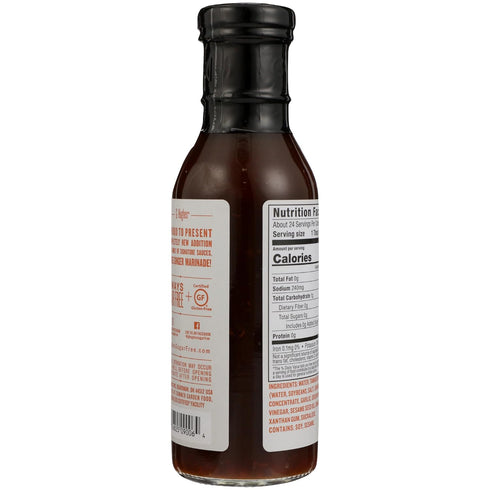 13 (Pack 6) G Hughes Sugar Free Orange Ginger Teriyaki Sauce, No High Fructose Corn Syrup, No Preservatives, Gluten