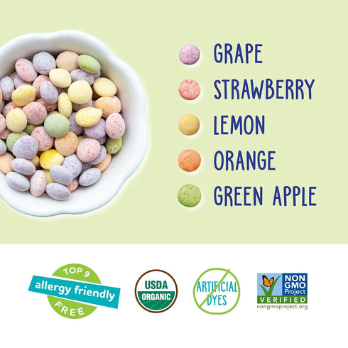 YumEarth Organic Sour Giggles Chewy Candy - Allergy Friendly, Non GMO, Gluten Free, Vegan, 0.5 Ounce (Pack of 10)