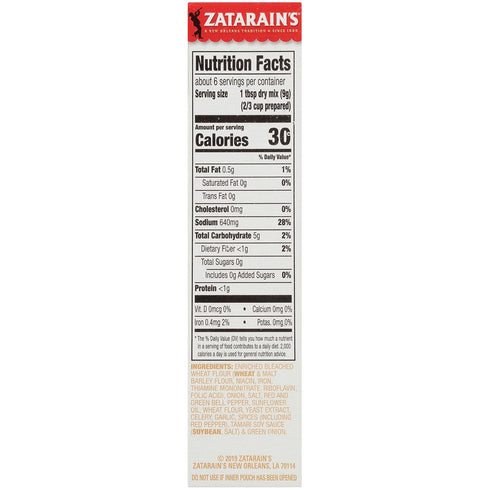 2 oz (Pack 8) Zatarain's Shrimp Creole Base