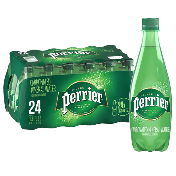 Perrier Sparkling Mineral Water, 16.9-Ounce Plastic Bottles (24 Count)