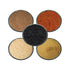 Chef Cherie set 5 (1 Ethiopian spice - Contains: Plastic Jars each of: Nigella, Berbere, Ginger, Garlic, Cardamom