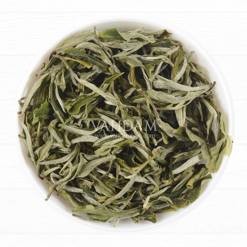 VAHDAM Exotic White Tea Leaves From The Blue Mountains (25 Cups/1.76oz) - 100% Pure White Tea Loose Leaf, Mellow &