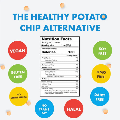 5oz (140g) 4 Pack Festive Chickpeas - Garbanzo Hearts - Non-GMO Vegan Soy-Free - Ranch